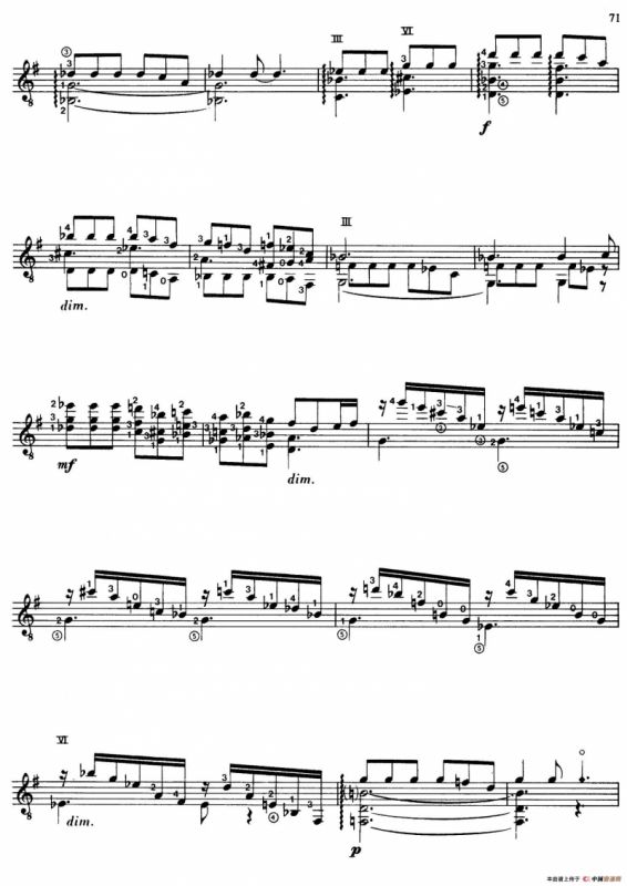 Joaquin Rodrigo Music for Guitar（罗德里戈吉他音乐P69-79（古典吉他）