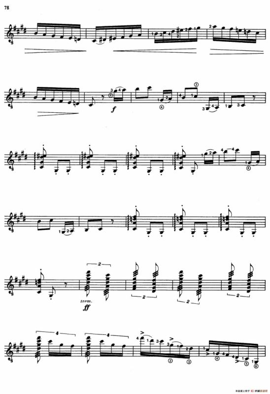 Joaquin Rodrigo Music for Guitar（罗德里戈吉他音乐P69-79（古典吉他）