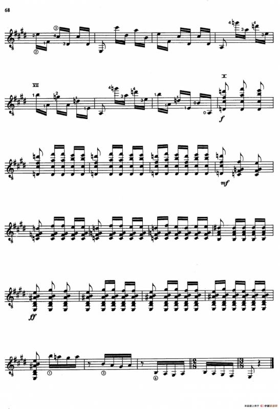 Joaquin Rodrigo Music for Guitar（罗德里戈吉他音乐P61-68）（古典吉他）