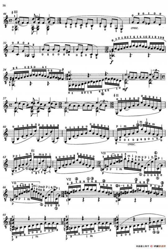 Joaquin Rodrigo Music for Guitar（罗德里戈吉他音乐P54-60）（古典吉他）