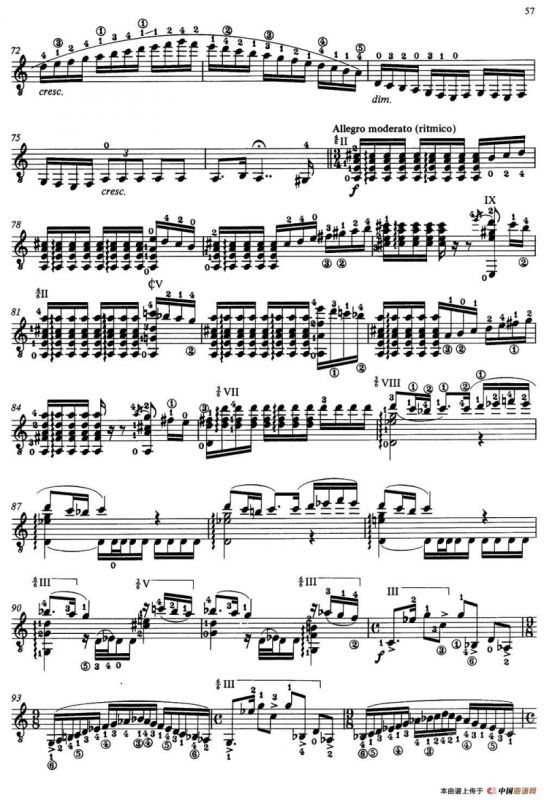 Joaquin Rodrigo Music for Guitar（罗德里戈吉他音乐P54-60）（古典吉他）