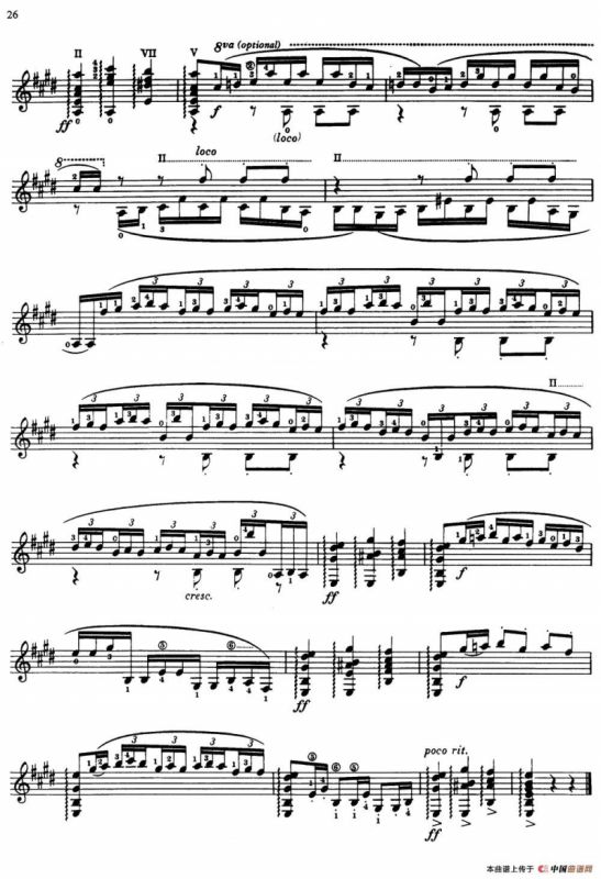 Joaquin Rodrigo Music for Guitar（罗德里戈吉他音乐P22-35）（古典吉他）