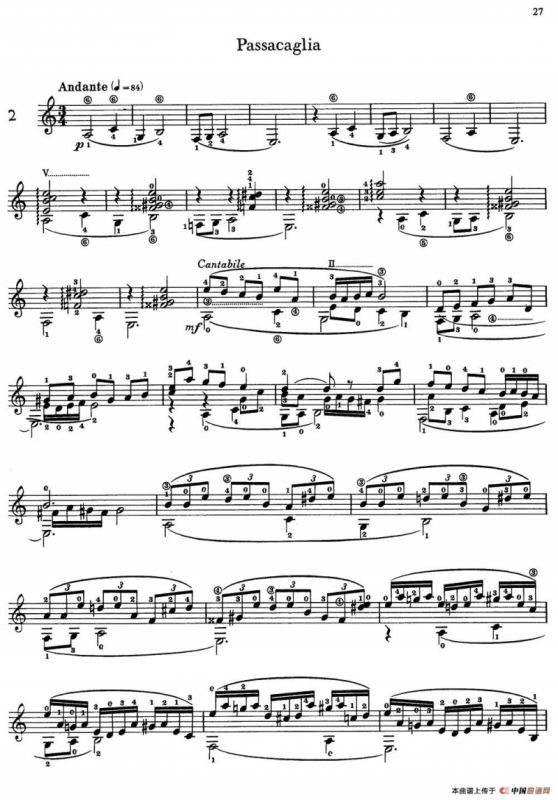 Joaquin Rodrigo Music for Guitar（罗德里戈吉他音乐P22-35）（古典吉他）