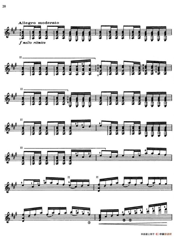 Joaquin Rodrigo Music for Guitar（罗德里戈吉他音乐P12-21）（古典吉他）