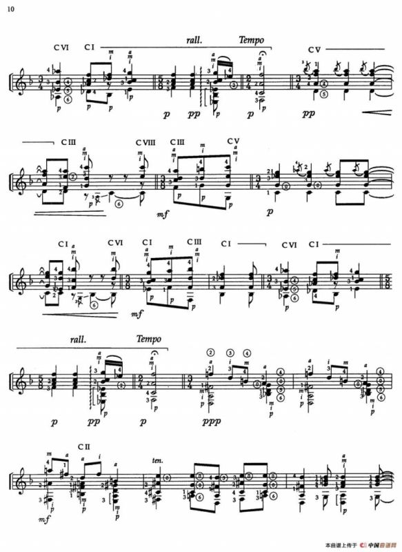 Joaquin Rodrigo Music for Guitar（罗德里戈吉他音乐P7-11）（古典吉他）