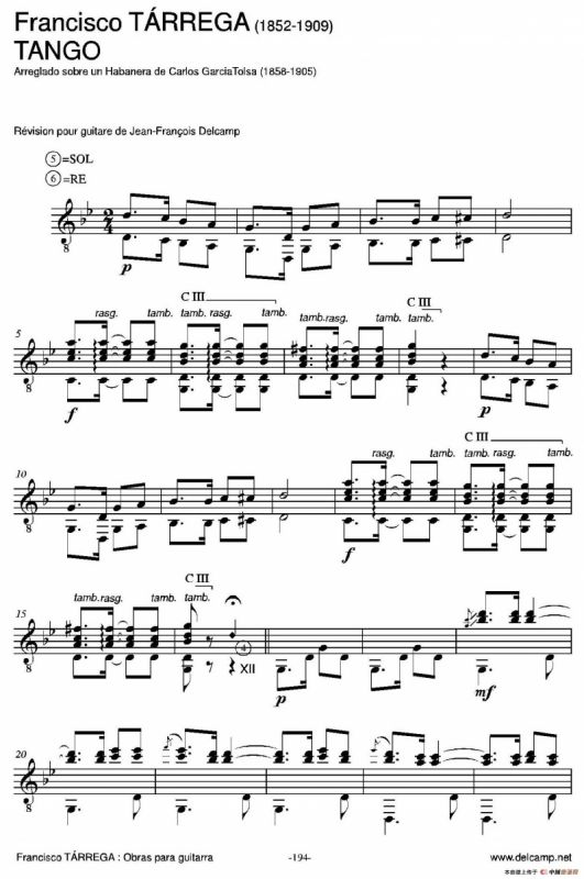 《塔雷加作品全集》第11部分（古典吉他）