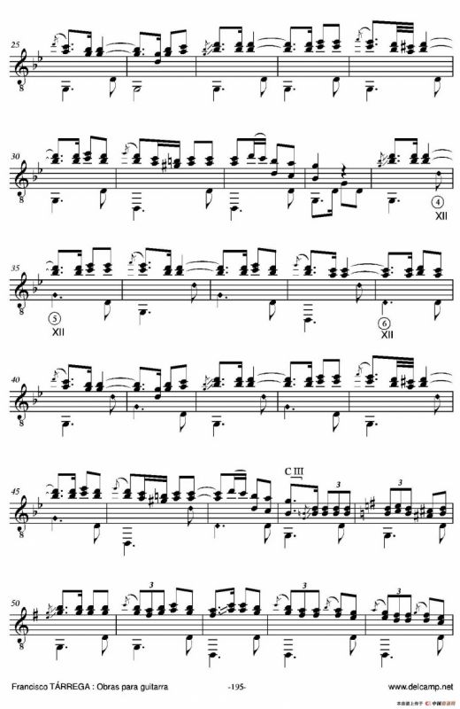 《塔雷加作品全集》第11部分（古典吉他）