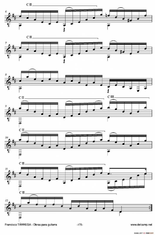 《塔雷加作品全集》第10部分（古典吉他）