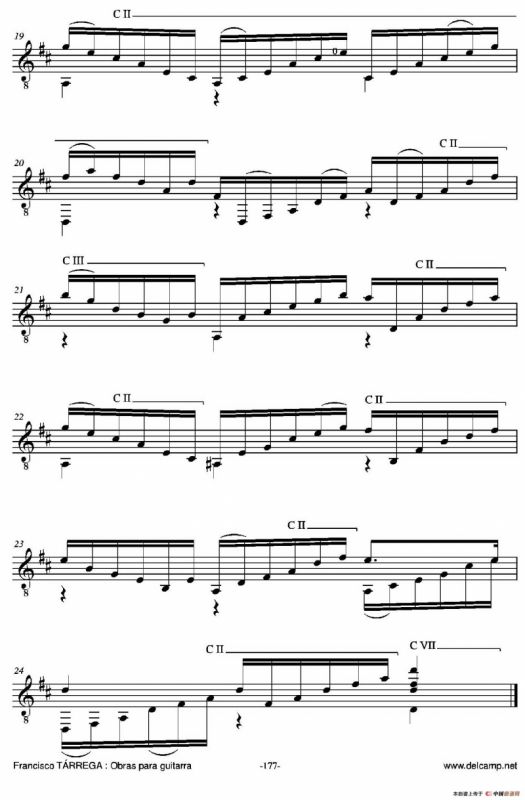 《塔雷加作品全集》第10部分（古典吉他）