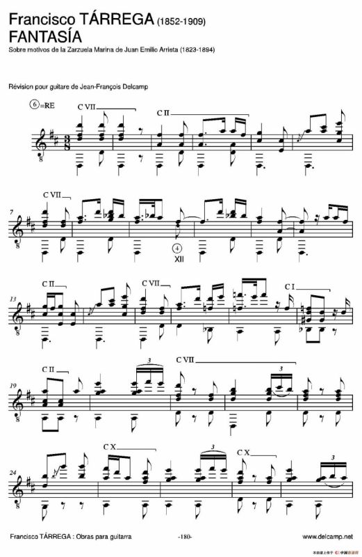 《塔雷加作品全集》第10部分（古典吉他）