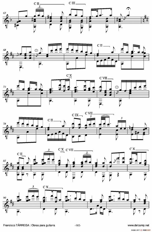 《塔雷加作品全集》第10部分（古典吉他）