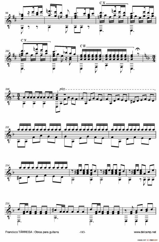 《塔雷加作品全集》第10部分（古典吉他）