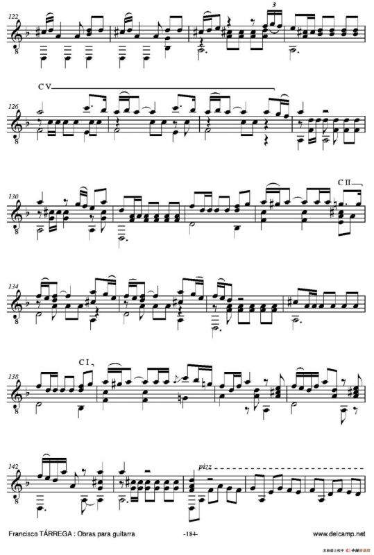 《塔雷加作品全集》第10部分（古典吉他）