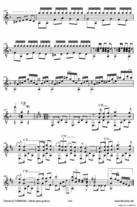 《塔雷加作品全集》第10部分（古典吉他）