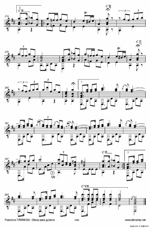 《塔雷加作品全集》第10部分（古典吉他）