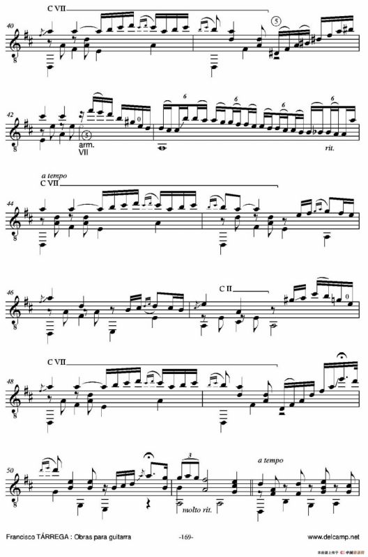《塔雷加作品全集》第9部分（古典吉他）