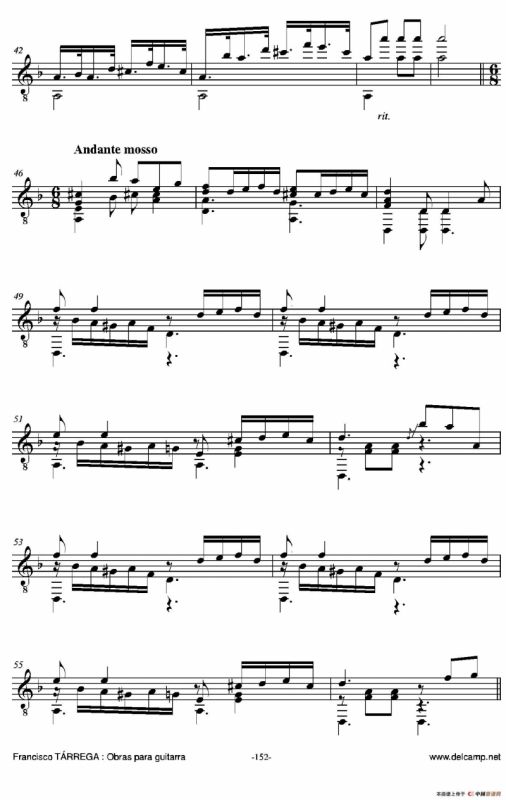 《塔雷加作品全集》第8部分（古典吉他）