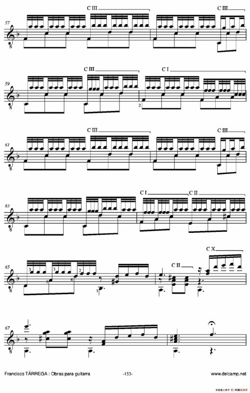 《塔雷加作品全集》第8部分（古典吉他）