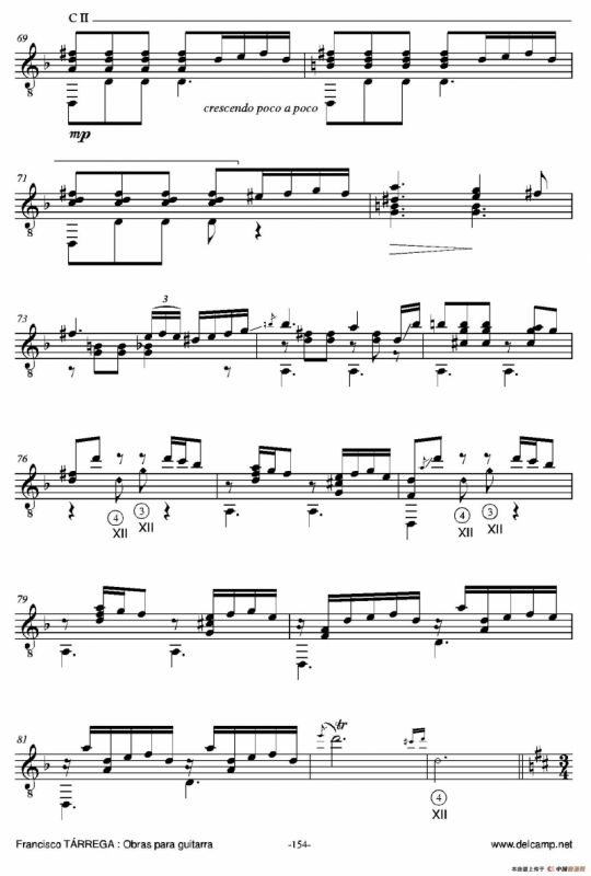 《塔雷加作品全集》第8部分（古典吉他）