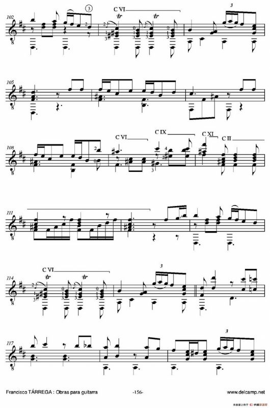 《塔雷加作品全集》第8部分（古典吉他）