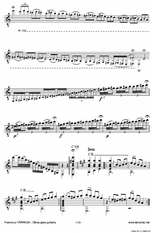 《塔雷加作品全集》第7部分（古典吉他）