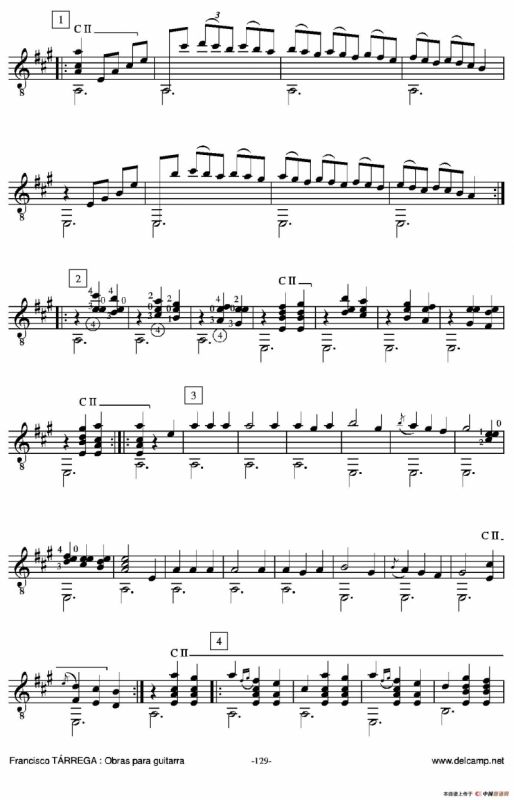 《塔雷加作品全集》第7部分（古典吉他）