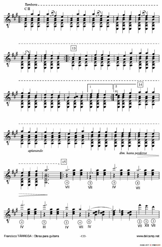 《塔雷加作品全集》第7部分（古典吉他）