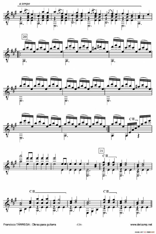 《塔雷加作品全集》第7部分（古典吉他）