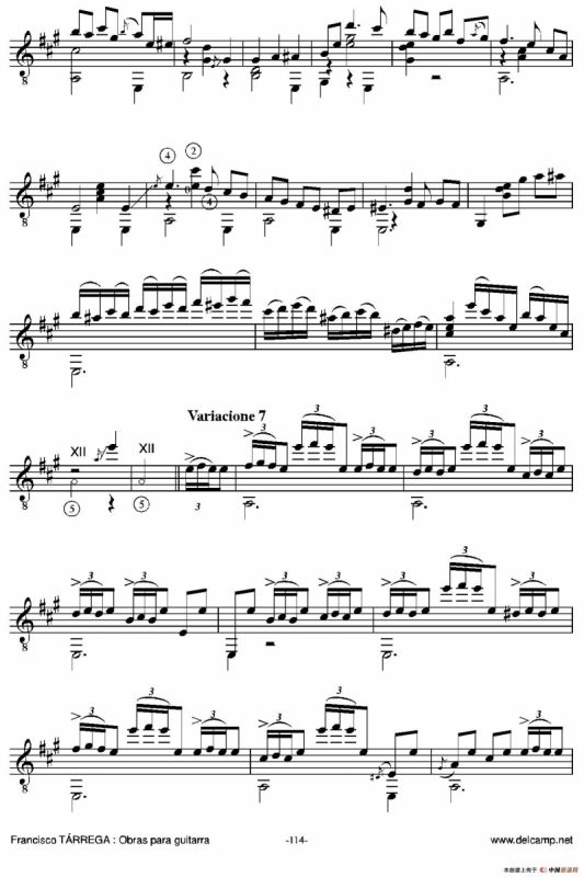 《塔雷加作品全集》第6部分（古典吉他）