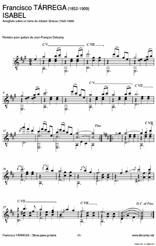 《塔雷加作品全集》第4部分（古典吉他）