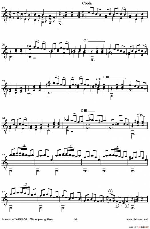 《塔雷加作品全集》第3部分（古典吉他）