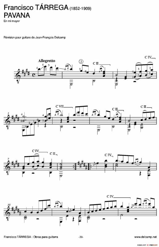 《塔雷加作品全集》第2部分（古典吉他）