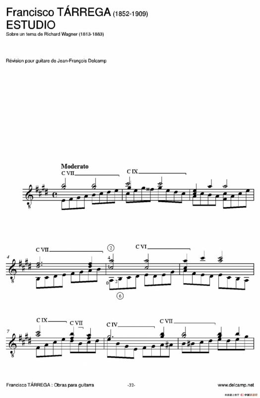 《塔雷加作品全集》第2部分（古典吉他）