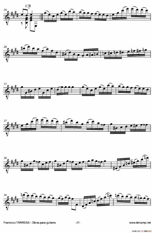 《塔雷加作品全集》第2部分（古典吉他）