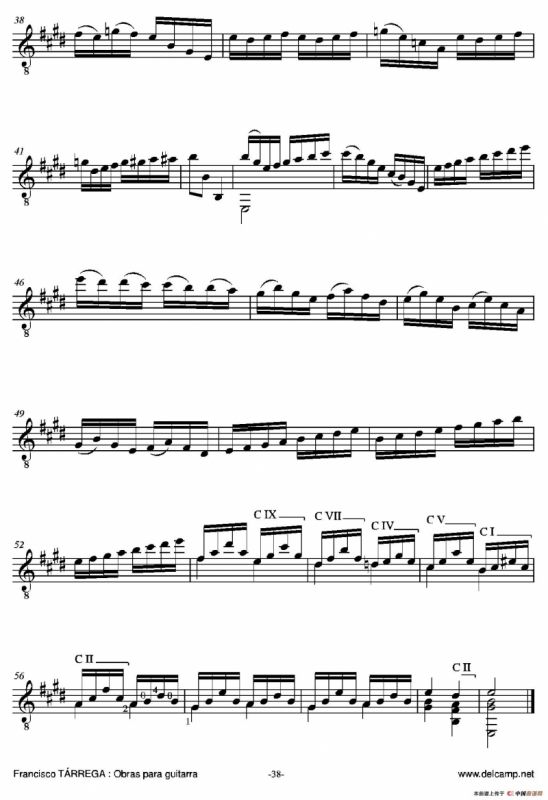 《塔雷加作品全集》第2部分（古典吉他）