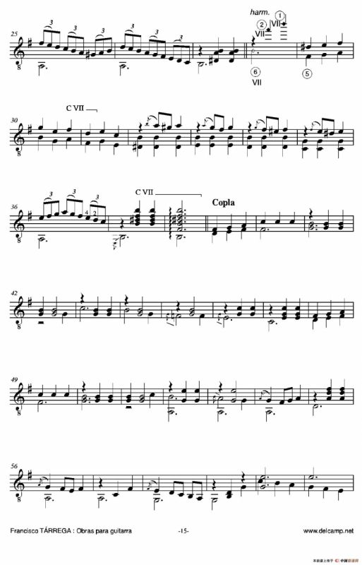 《塔雷加作品全集》第1部分（古典吉他）