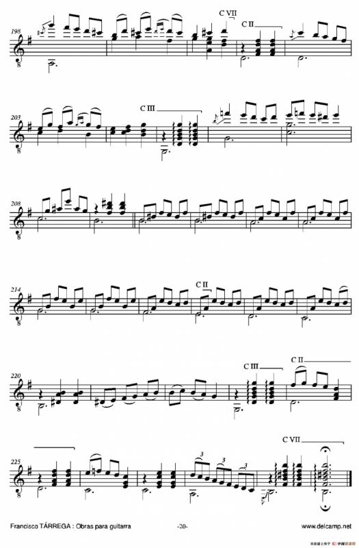 《塔雷加作品全集》第1部分（古典吉他）