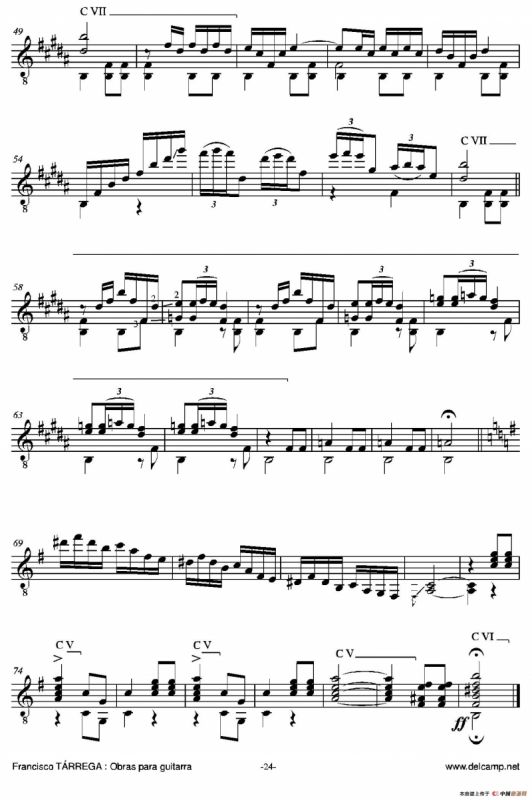 《塔雷加作品全集》第1部分（古典吉他）