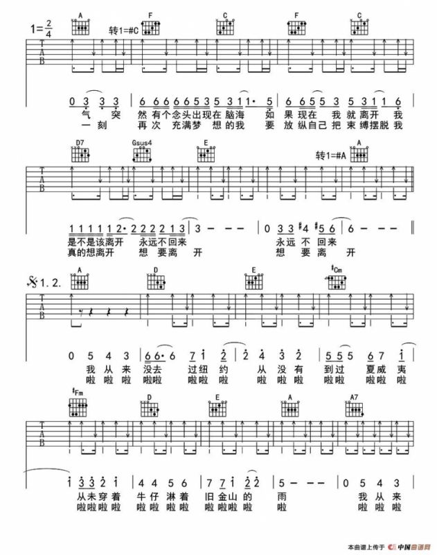 我从来没去过纽约（鬼手乐器编曲版）