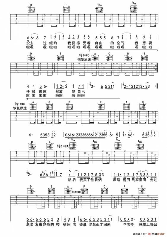 我从来没去过纽约（鬼手乐器编曲版）