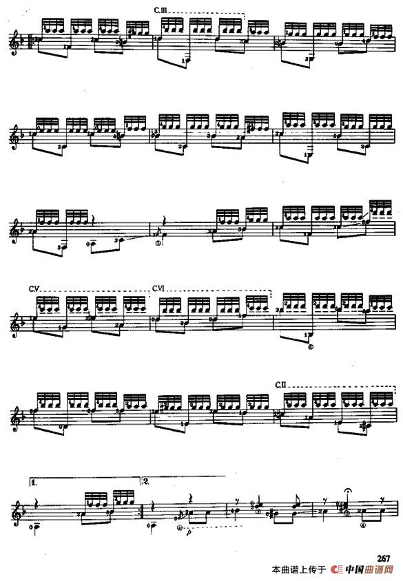 纺织女之歌（古典吉他）