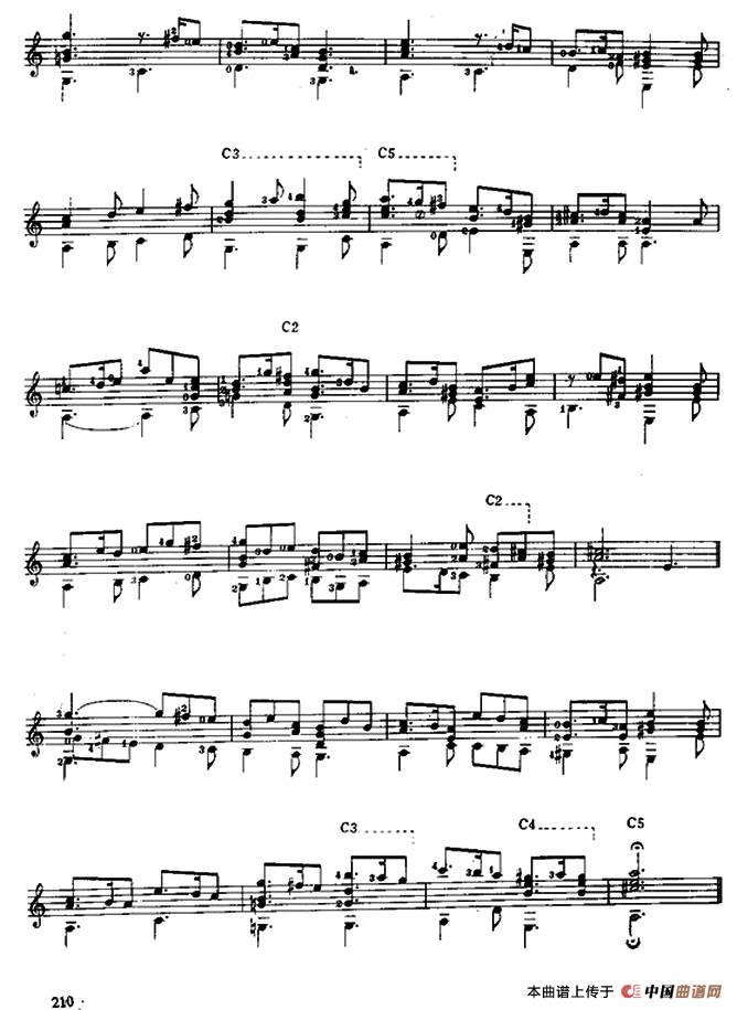 绿袖子（古典吉他）