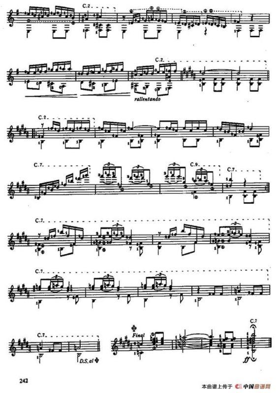 摩尔舞曲（古典吉他）