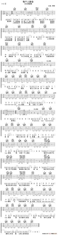 每个人都会（阿明记谱制谱版）
