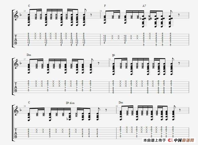 CNBLUE 《孤独啊》吉他谱二
