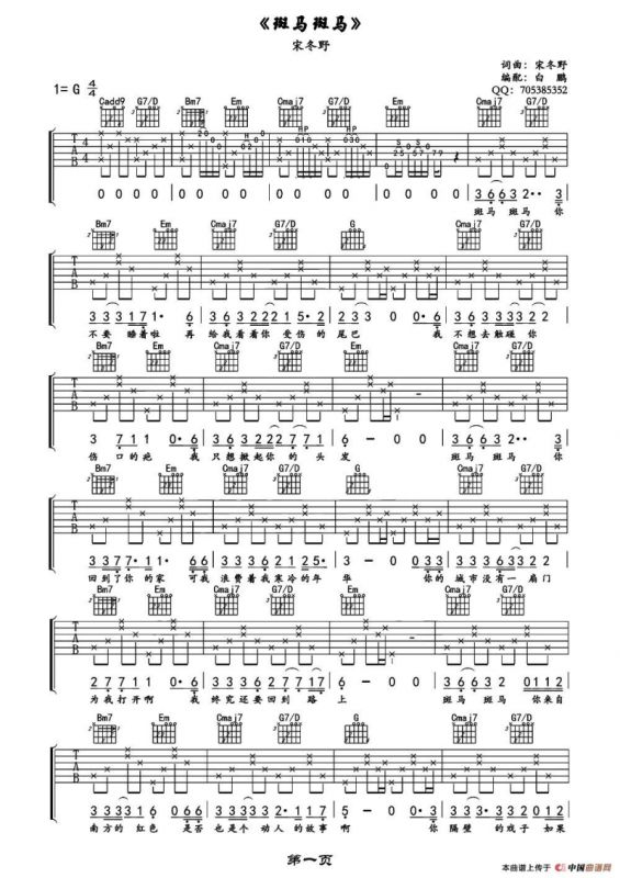 斑马斑马（白鹏编配版）