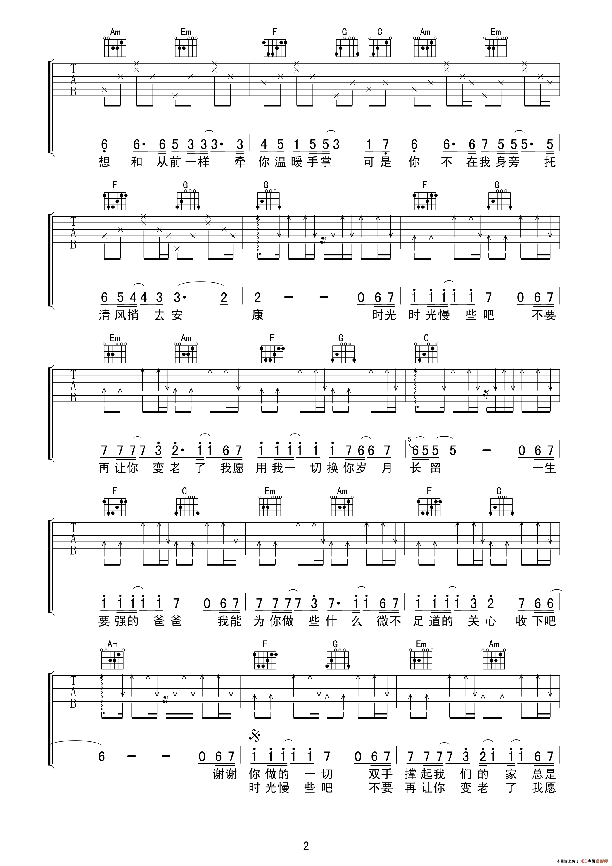 父亲（筷子兄弟 词曲）