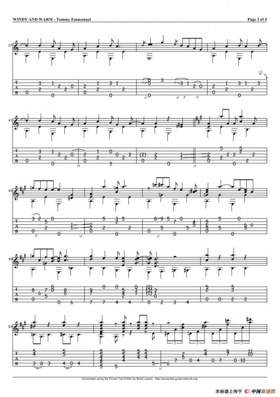 tommy emmanuel：windy and warm（指弹吉它）