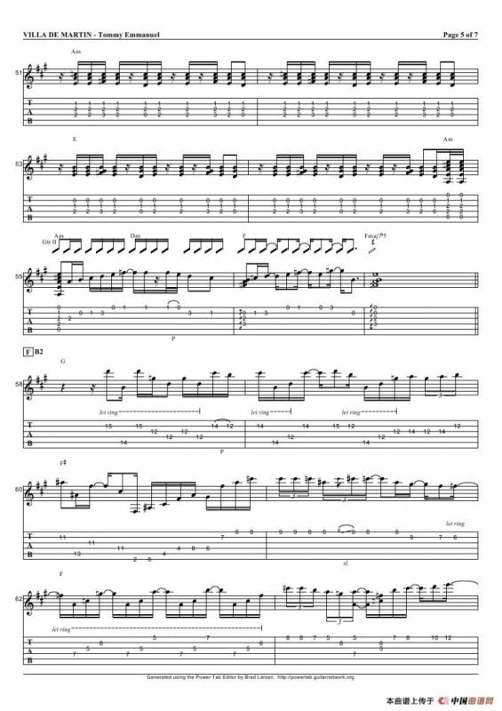 tommy emmanuel：villa de martin（指弹吉它）