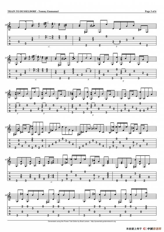 tommy emmanuel：train to dusseldorf（指弹吉它）